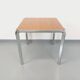 Pierre Paulin vintage square dining table in rosewood and metal
