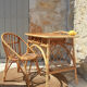 Office and matching chair in vintage rattan