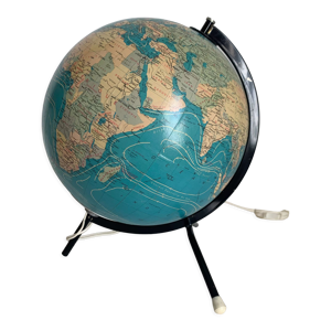 Globe vintage 1978 terrestre mappemonde