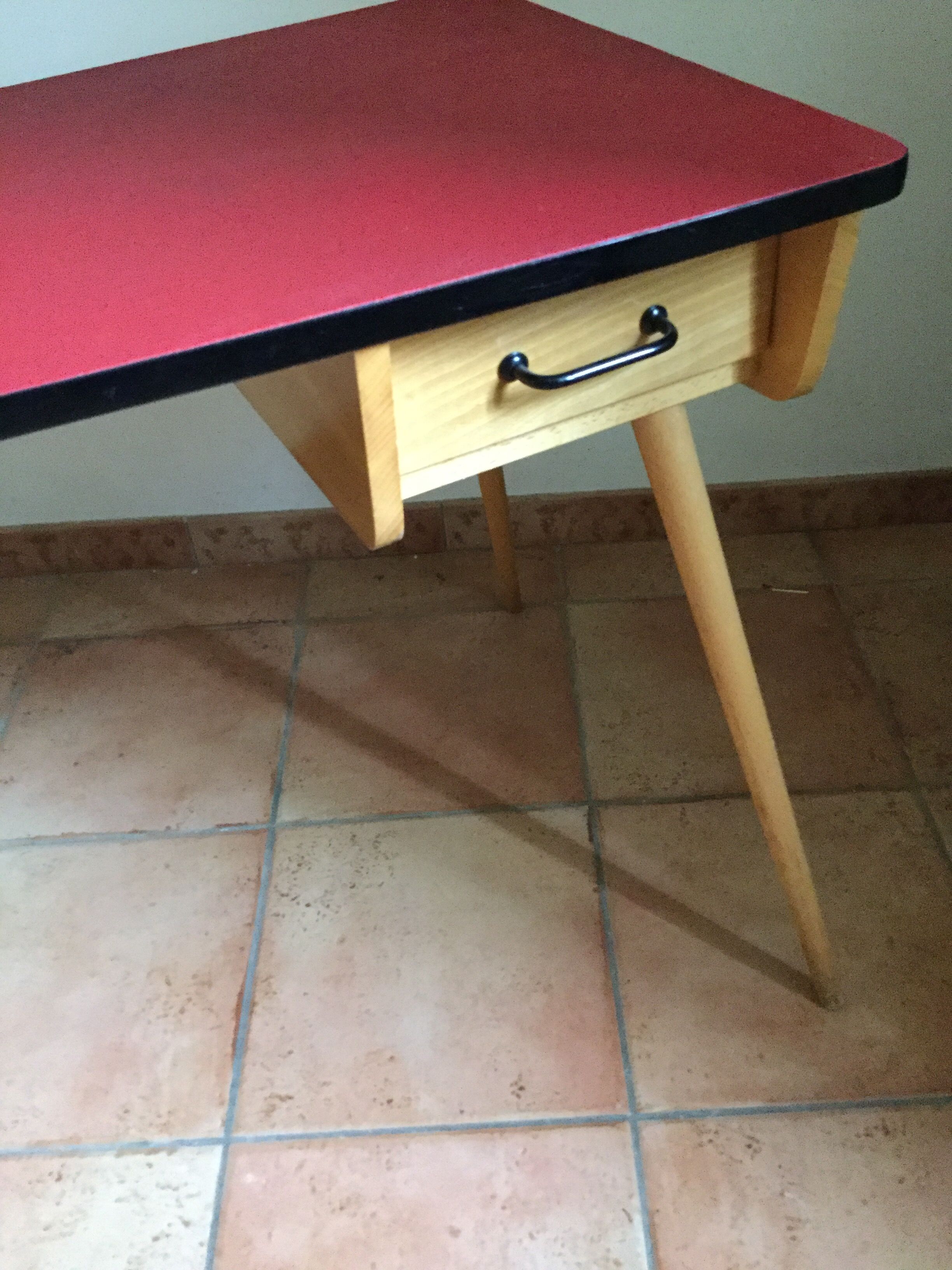 Vintage compass feet desk