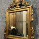 Louis XVI style mirror in gilded wood and lacquered wood circa 1900