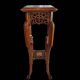 Rare Guéridon / Japonese Pedestal in Carved Wood by Gabriel Viardot