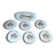 Flat fish service and 6 plates - Gien earthenware