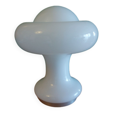 Lampe champignon peill putzler en opaline blanche années 60'S