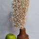Antique natural coral on turned wooden base, 38 cm