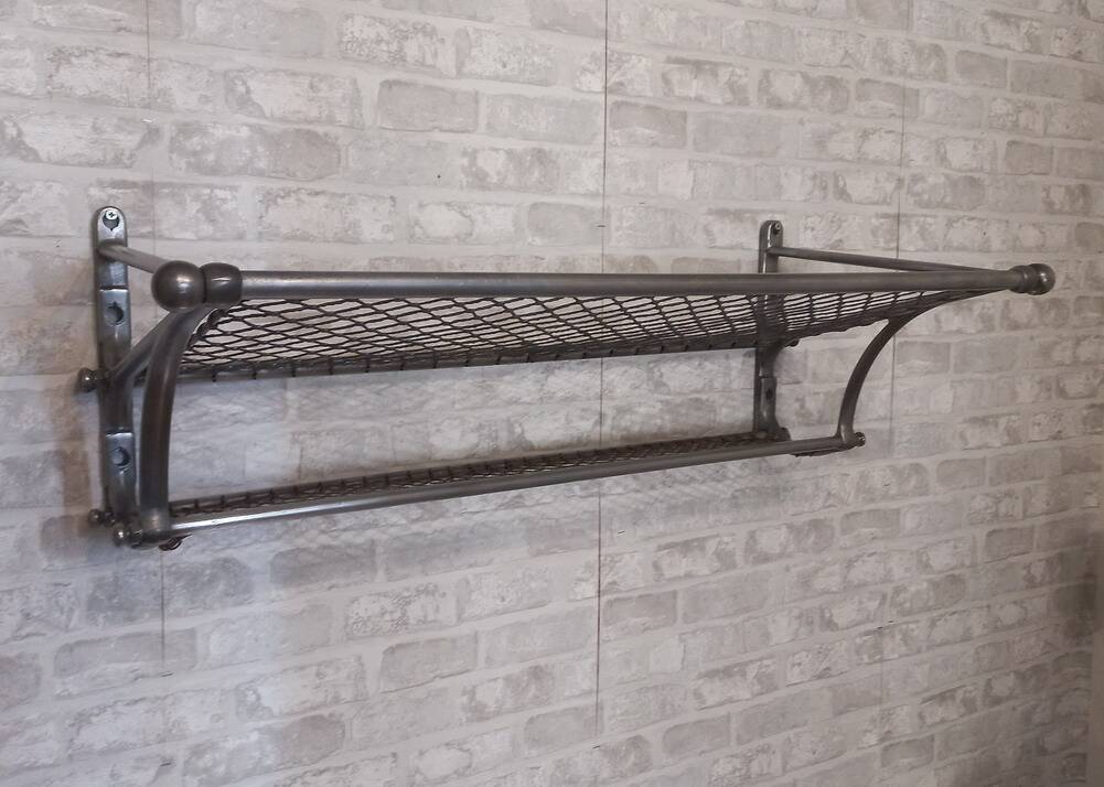 Old train luggage rack