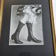 Original photogravure on glossy paper, Model in stockings and shoes 1900