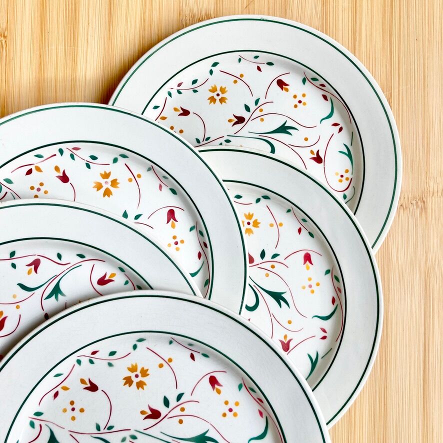 Dessert plates Creil Montereau 40's