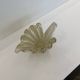 Murano Barovier 'Zebrati' Decor Glass Shell Bowl Hollywood Regency, 1960s