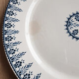 Flat earthenware plates from Sarreguemines