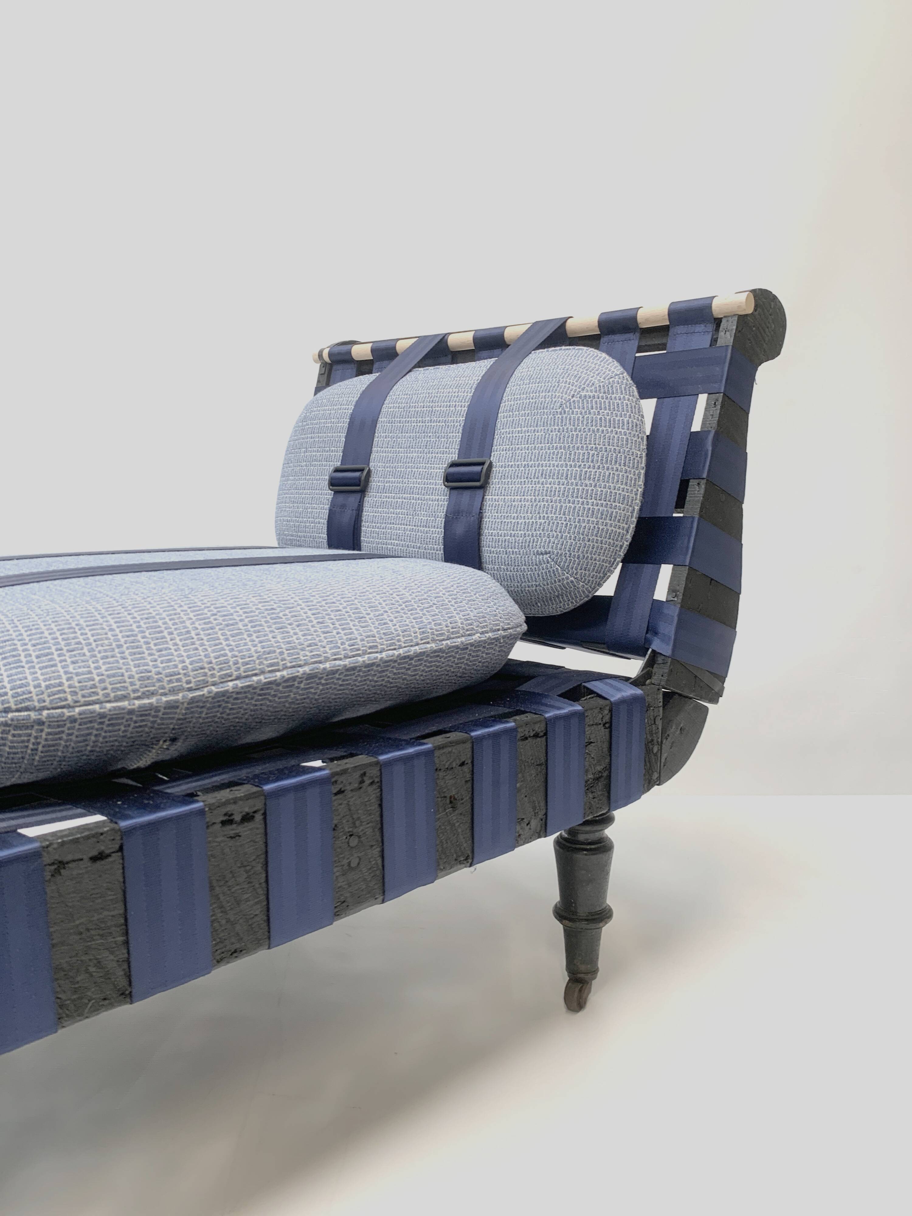 Antique Chaise Longue, c. 1870 — Restoration with Visible Craftsmanship