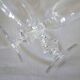 6 champagne flutes in Sèvres crystal, Choiseul model