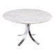 Round marble dining table, made in France, 1970-80.