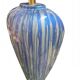 Blue ceramic table lamp base