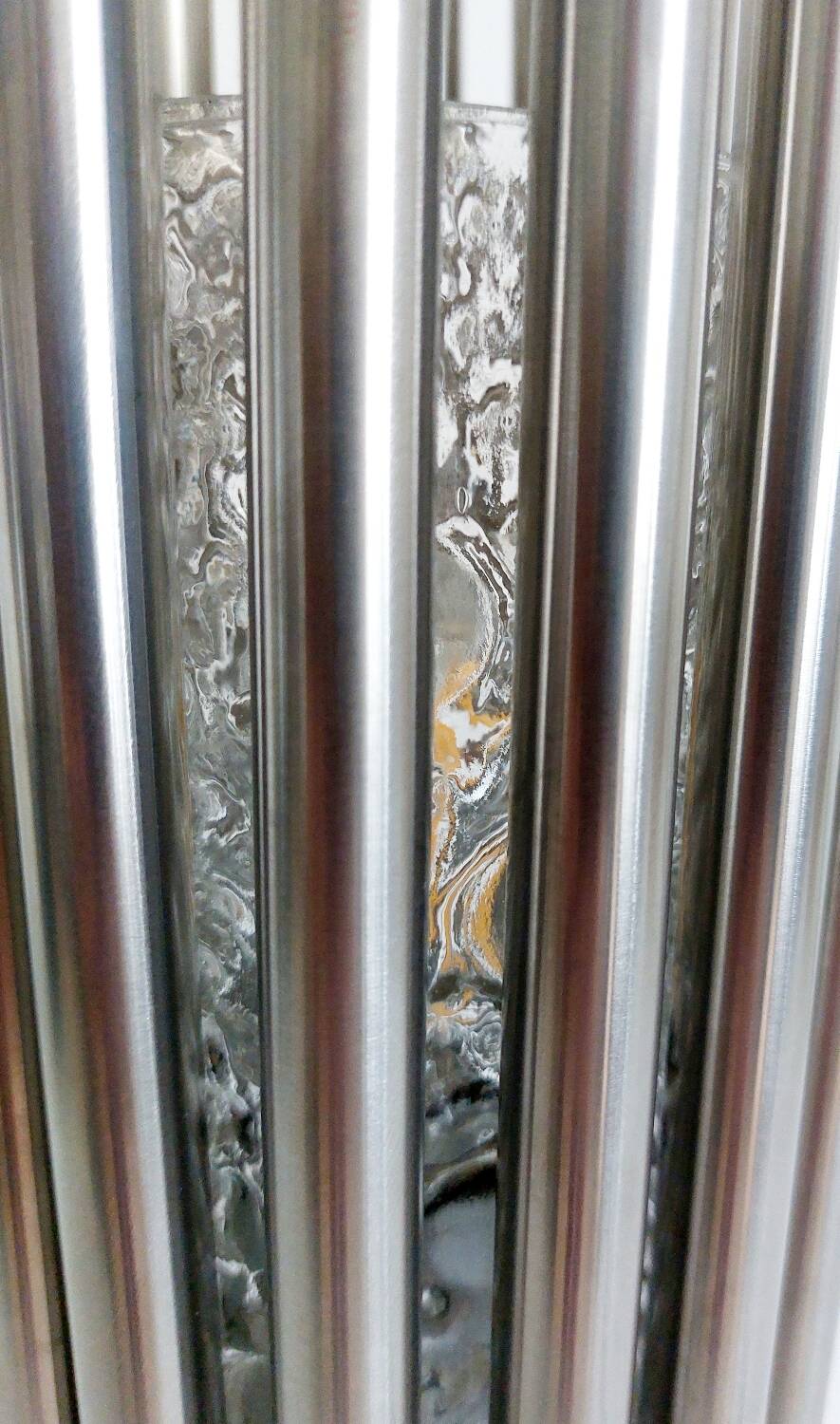 Stainless steel designer lamp