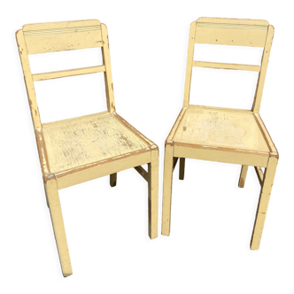 2 chaises 1940-50s