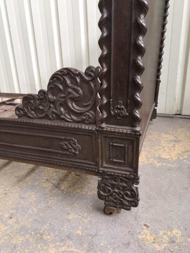Napoleon III bed late 19th century cast iron and metal