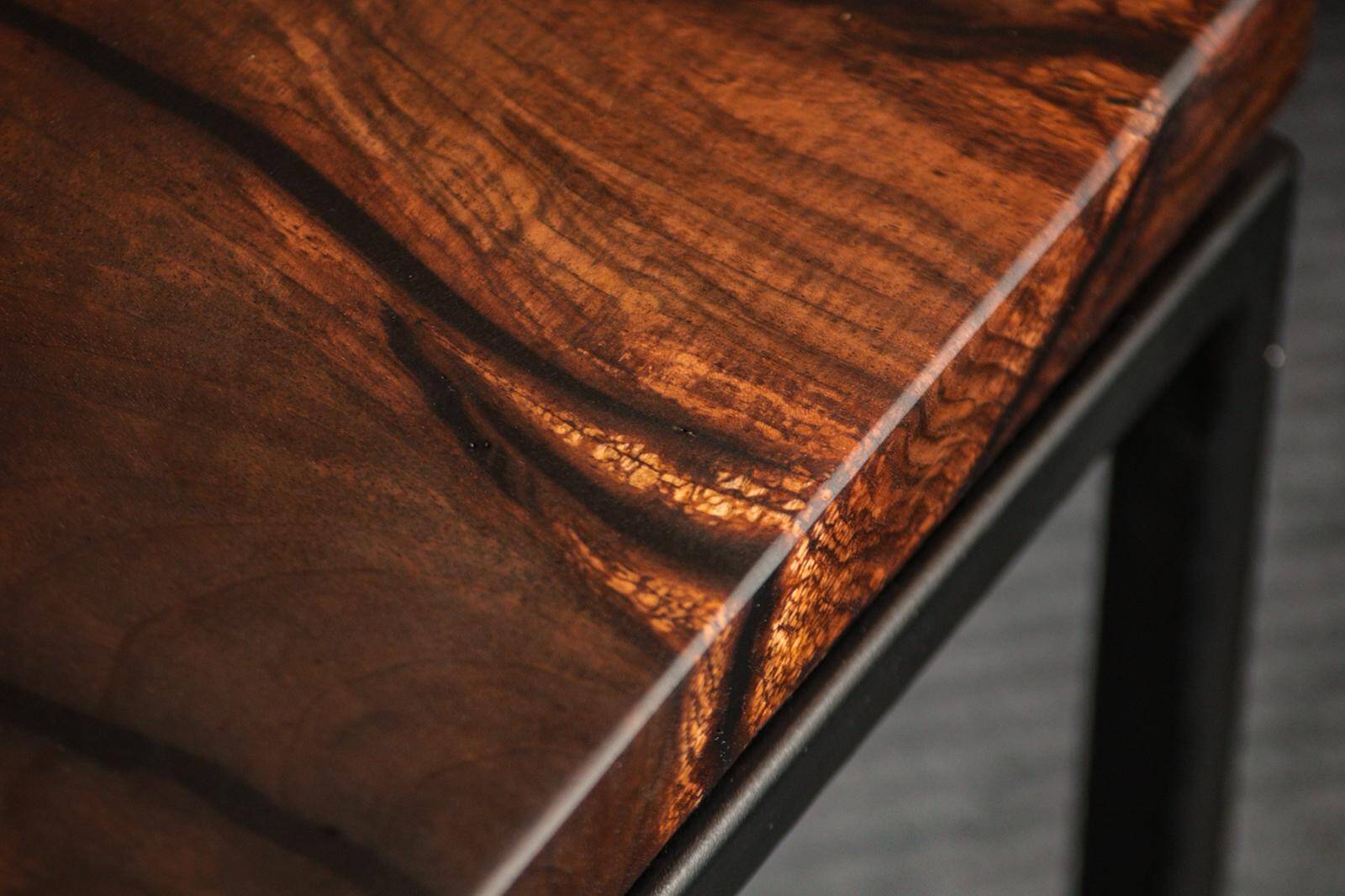 Handcrafted coffee table in solid walnut & epoxy resin – unique piece