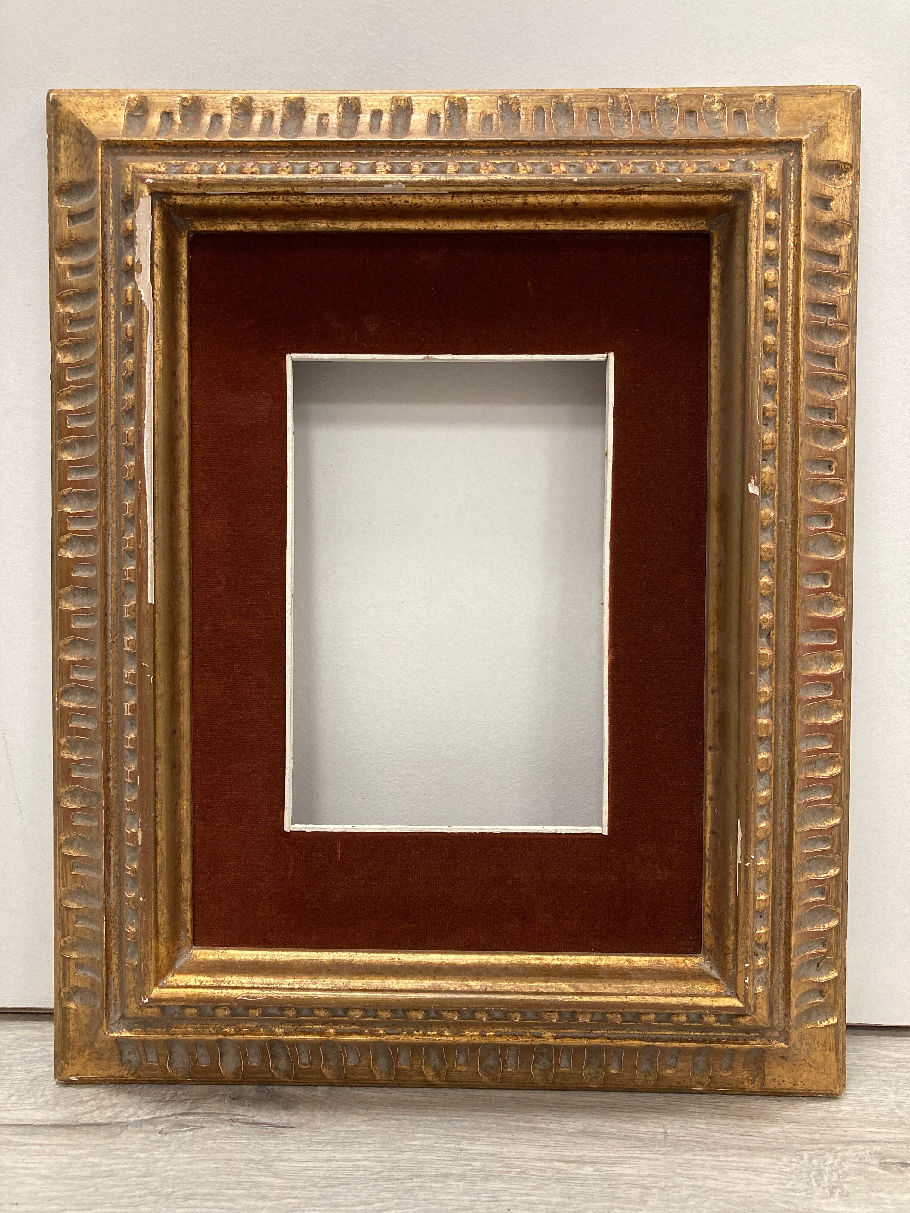 Vintage frame and its Marie-Louise