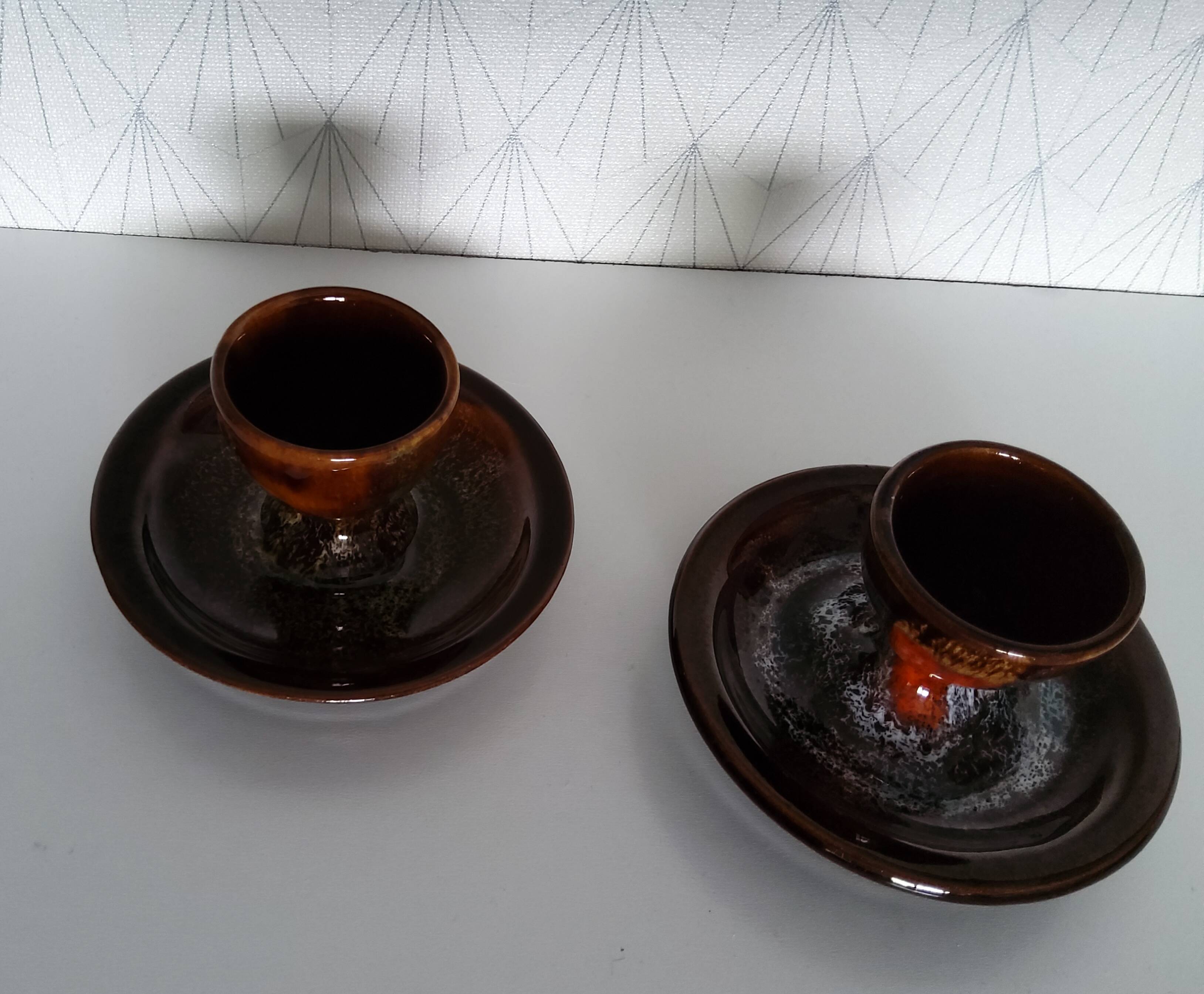 Set of 2 Vallauris egg cups