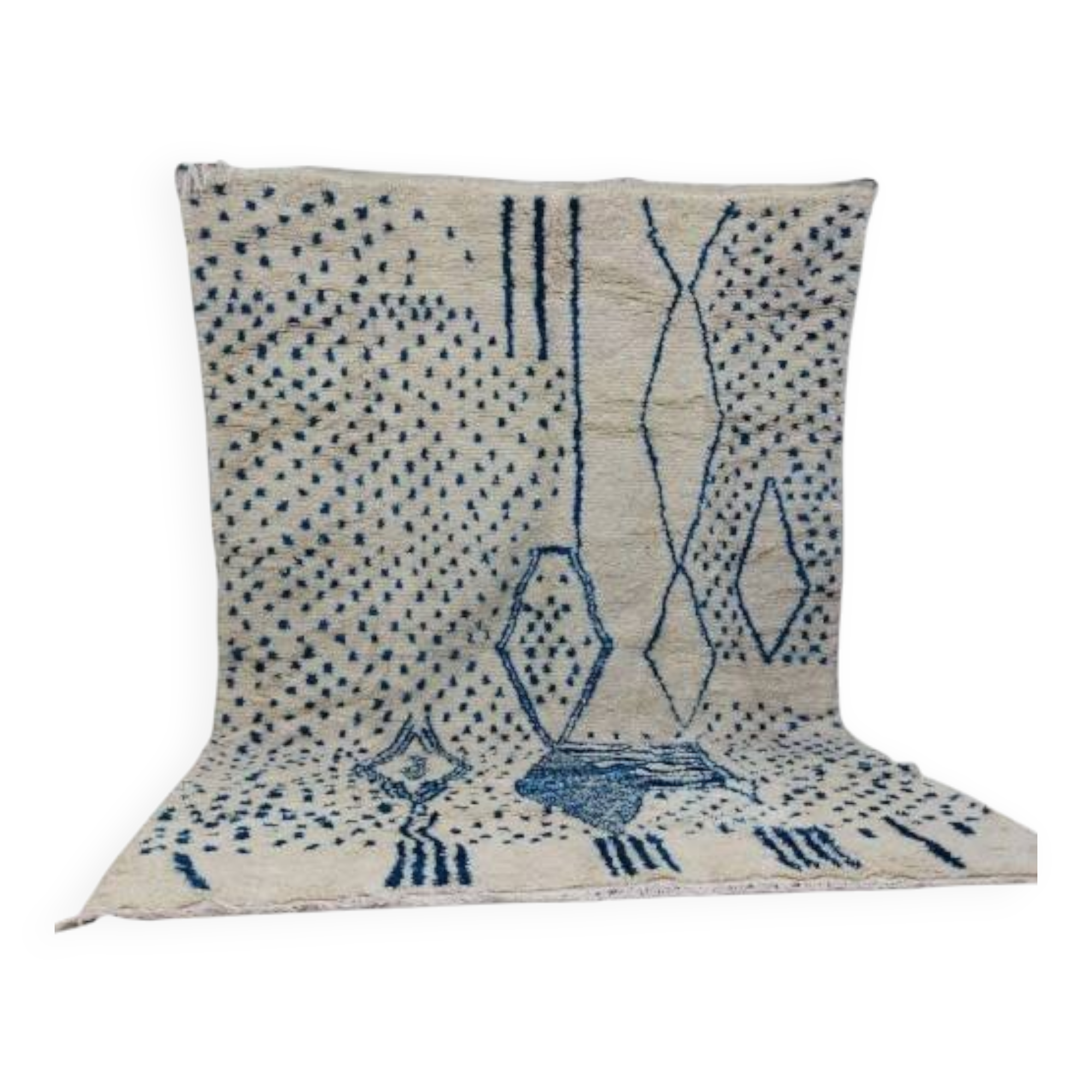 Azilal Berber rug in handmade wool 285 X 210 CM