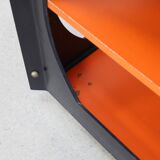Table basse vintage sur roulettes Space Age