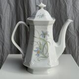 Mitterteich Bavaria teapot with blue lily pattern