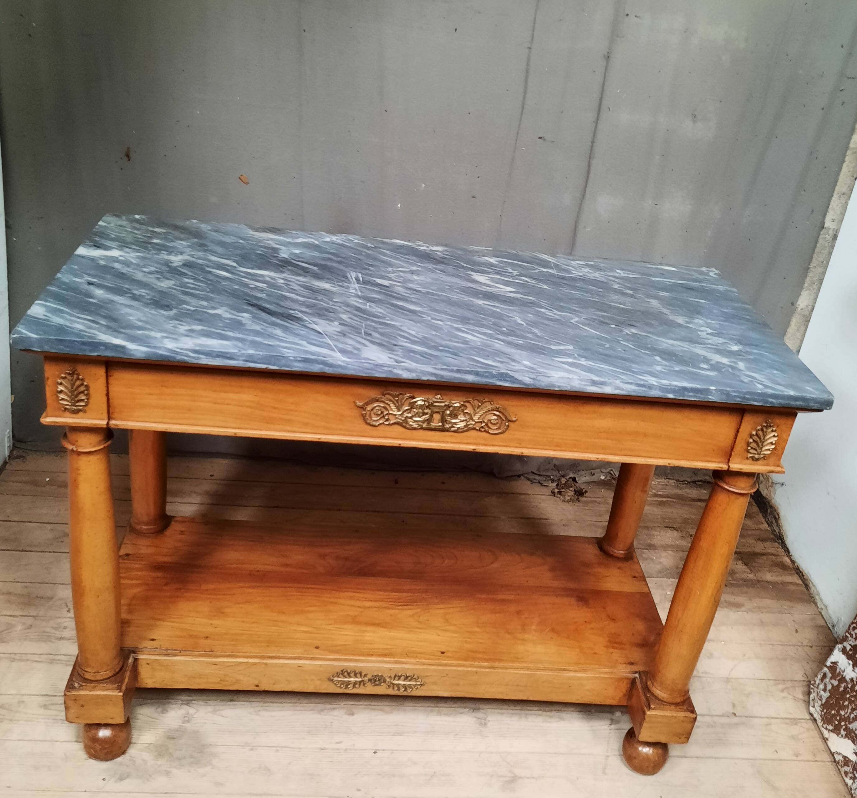 Console empire à colonnes