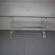 Vintage acrylic and glass dining table