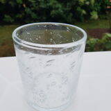 8 bubbled glasses in Sangria 1980s