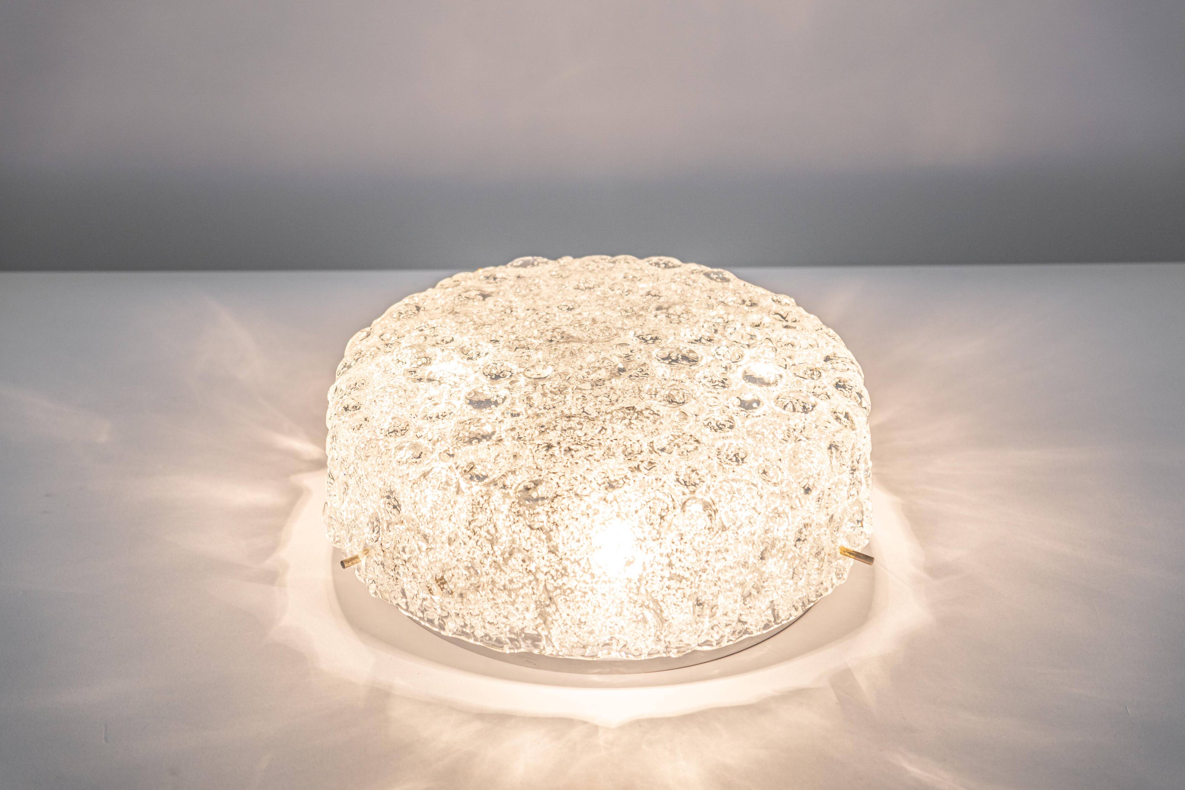 Large Murano glass ceiling light Hillebrand, Germany, 1970s.