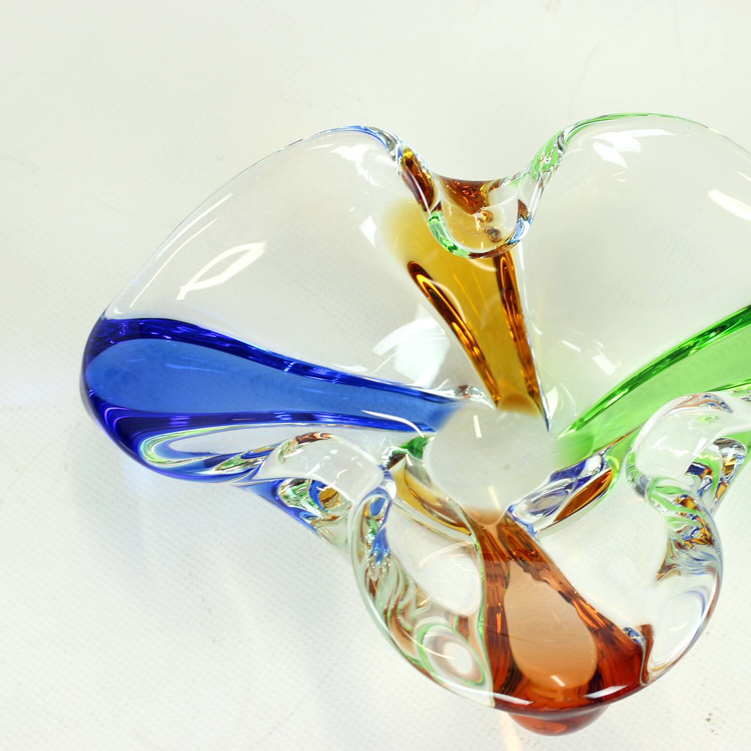Design Art Rhapsody Collection glass bowl by Frantisek Zemek, Czechoslovakia 1960s