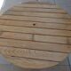 Table et 2 chaises pliantes de jardin en bois naturel