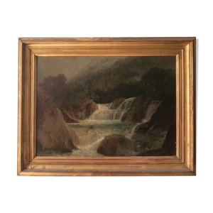 Cascade dans les Alpes,