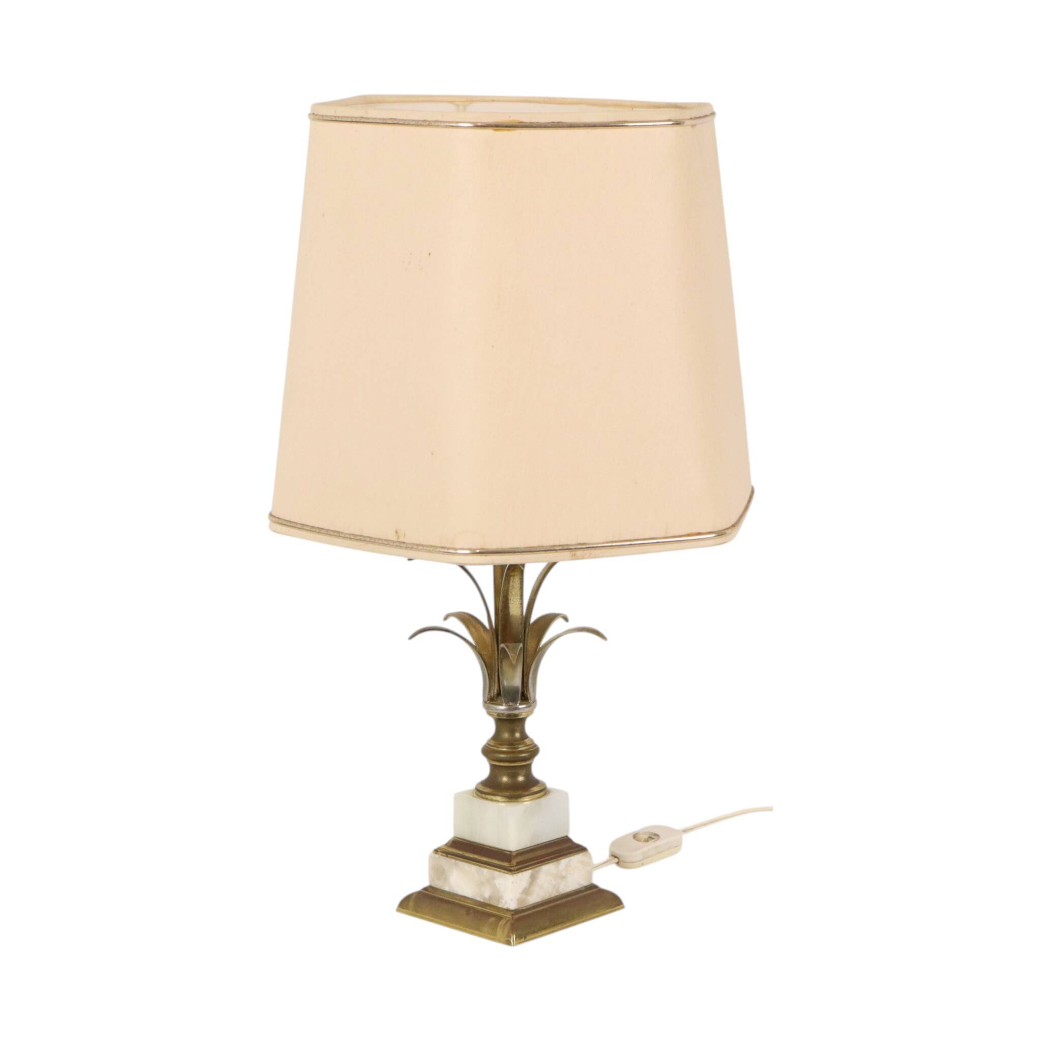 Vintage Palm Tree Pineapple Table Lamp, Massive, 1970s, 48cm