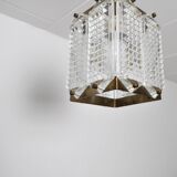 Swedish Crystal Ceiling Light designed by Wiktor Berndt for Flygsfors