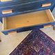 Vintage patinated black craft furniture style chest of drawers