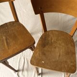 Set of 2 vintage Baumann bistro chairs