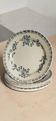 6 earthenware plates, Grigny — "Muguet" model