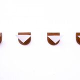 Set of four Art Deco wall lamps, Poland, 1950s.