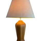 Mid Century Scandinavian pine table lamp 70's design minimalist