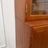 Scandinavian glass sideboard in teak