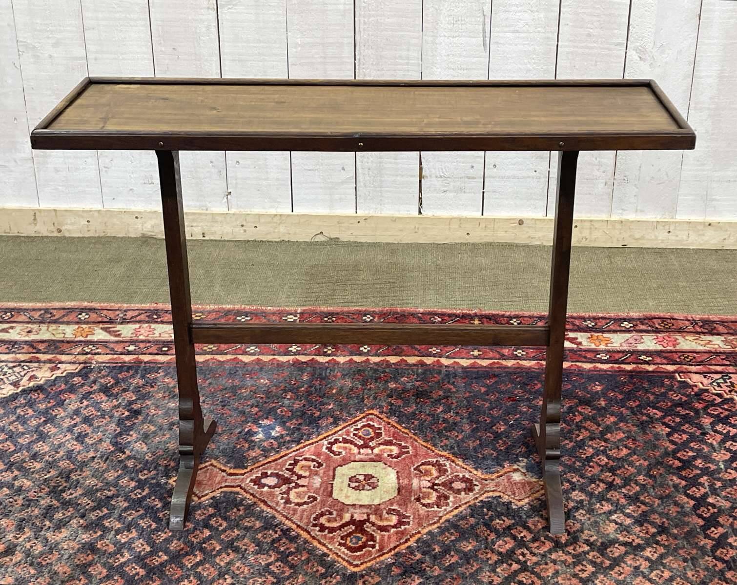Oak and mahogany side table from the 1930s