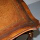 Pine desk with leather and gilding, late Victorian period around 1900.