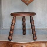 Vintage stool, tripod stool, occasional stool, wooden plant stand,