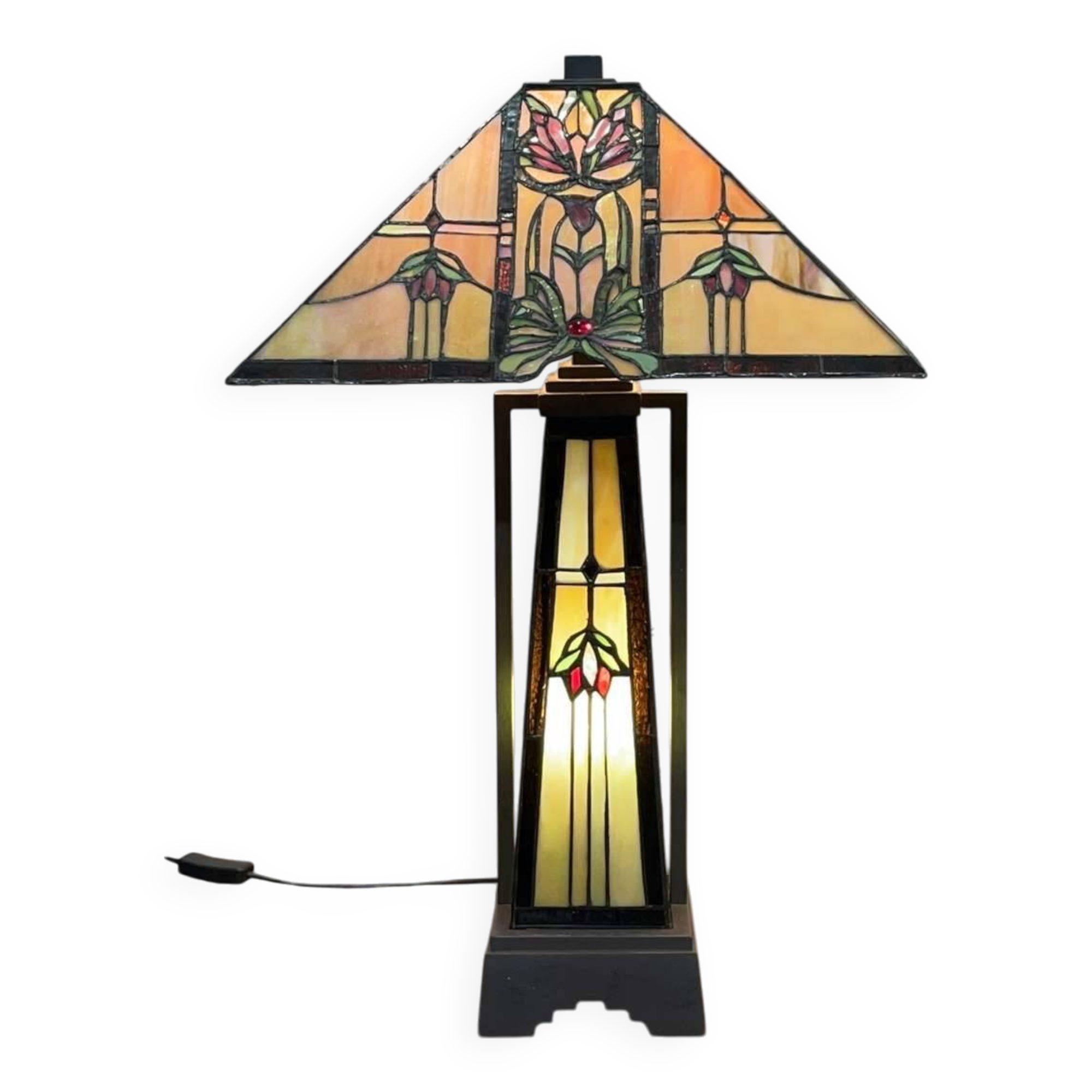 Modern Tiffany style lamp with Art Deco decor