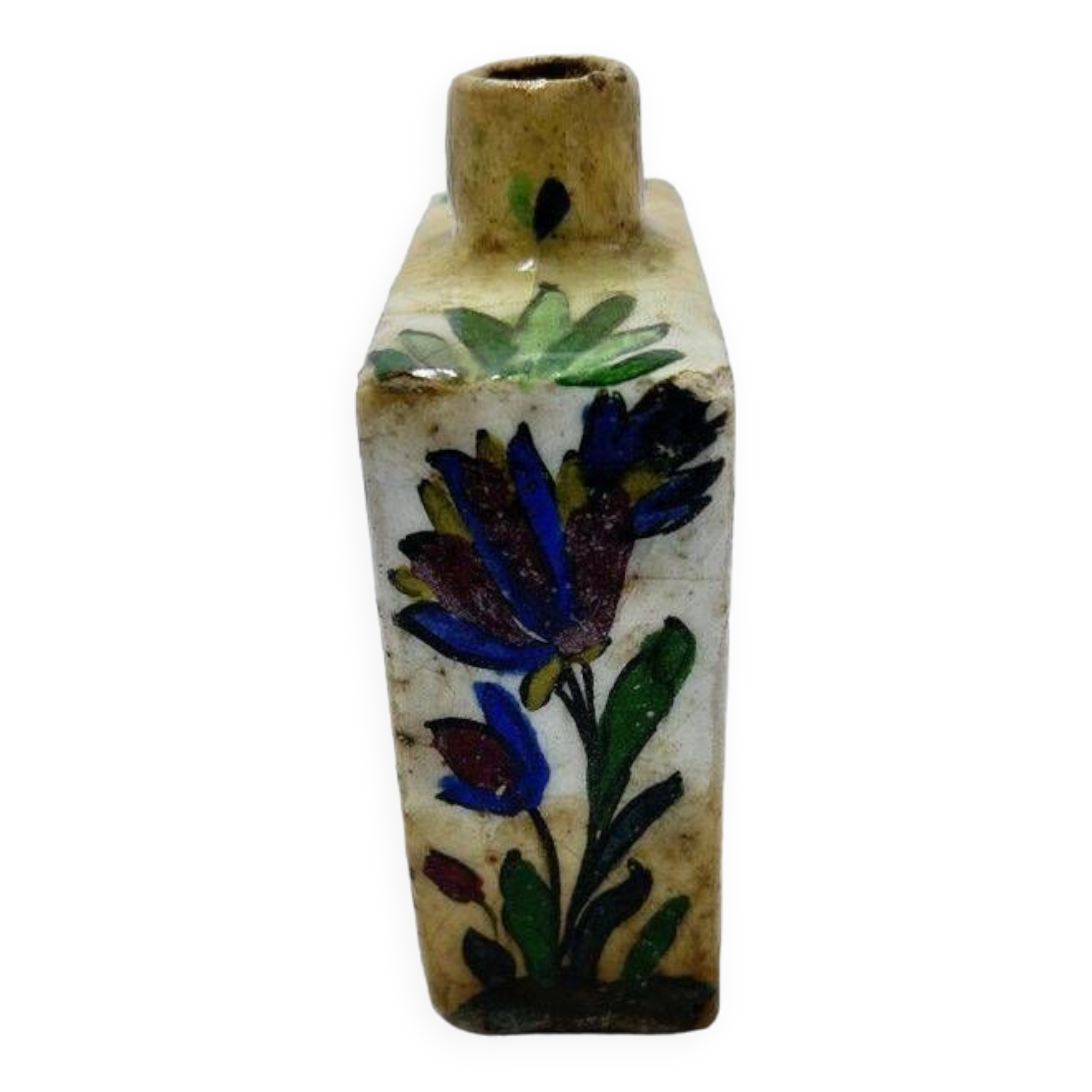 Iznik bottle, floral decoration, Persia, 19th century