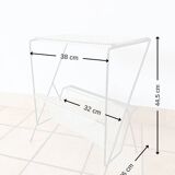 Side table with integrated magazine rack Tjerk Reijenga Pilastro 1950s