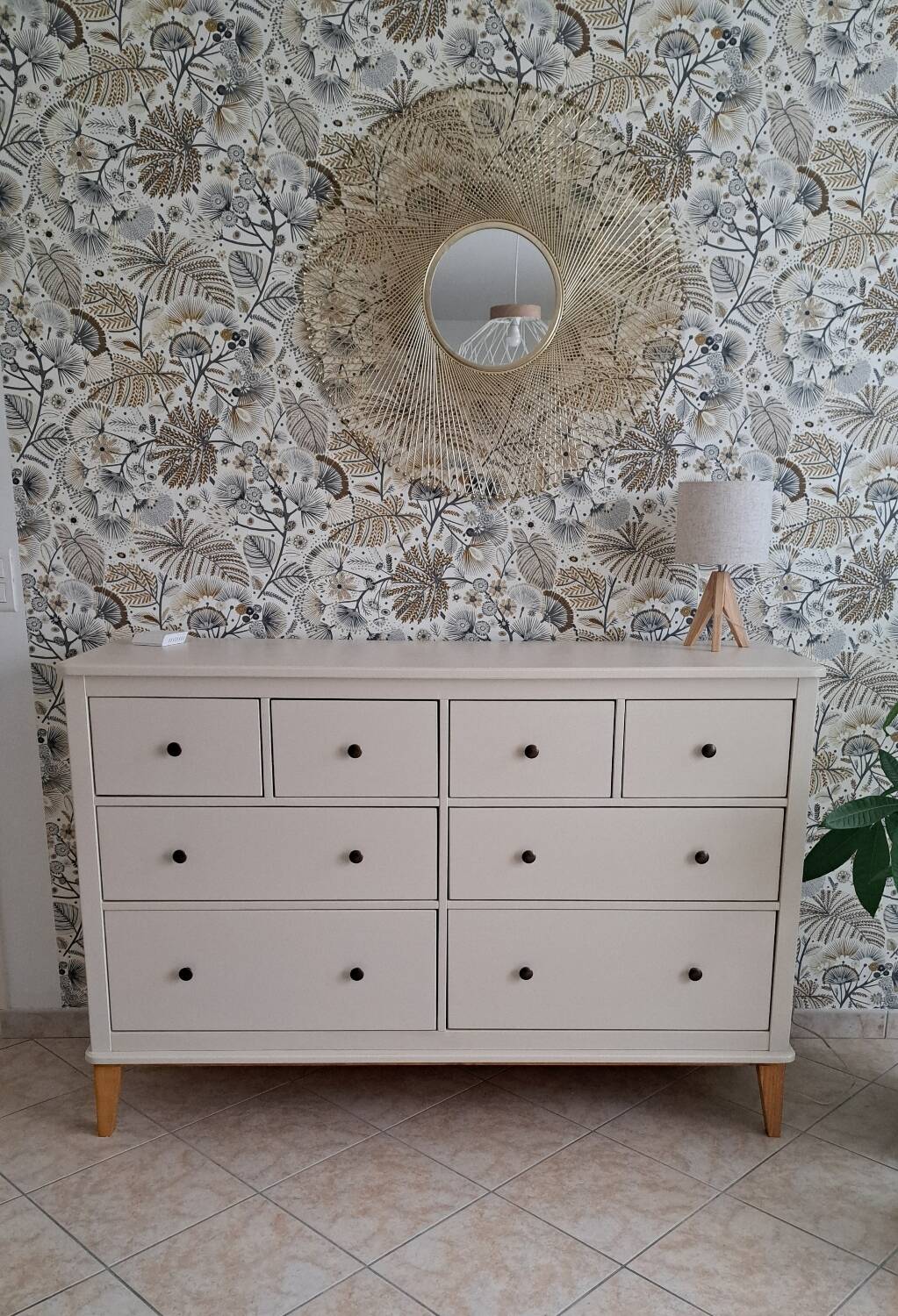 Large Rød Sødgren linen chest of drawers
