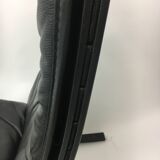 Mid-Century design black leather lounge chair by Ingmar Relling for Westnof